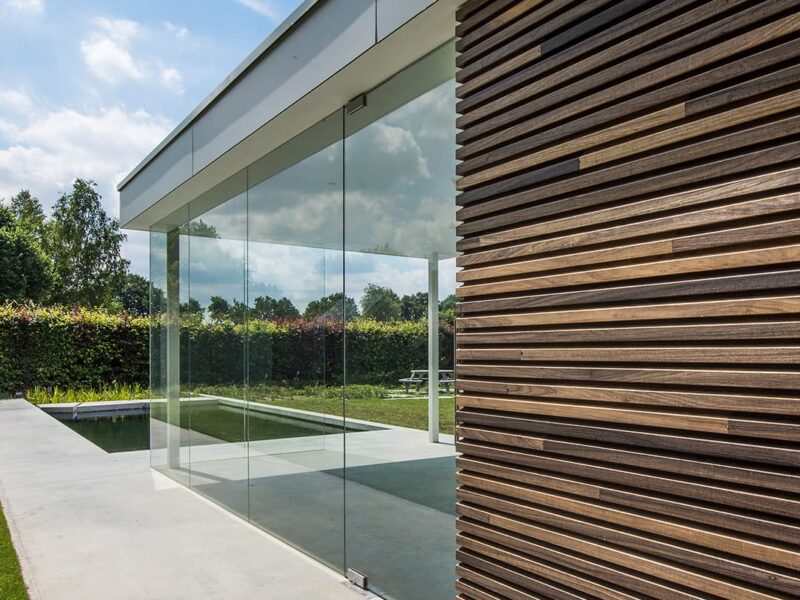 Modern poolhouse